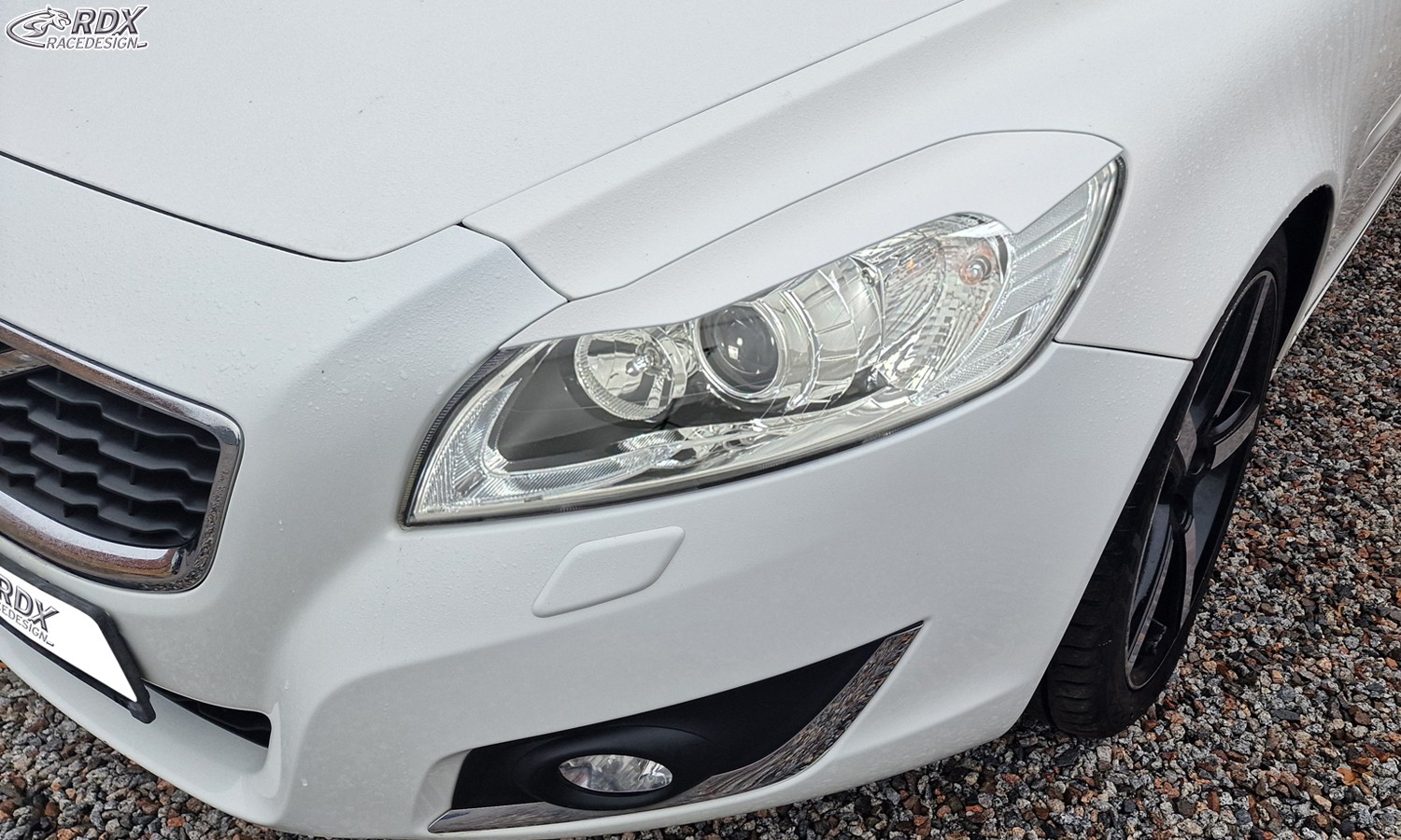 Scheinwerferblenden Volvo C70 (2009-2013) (mit CH-Eignungserklärung) (PU-ABS)