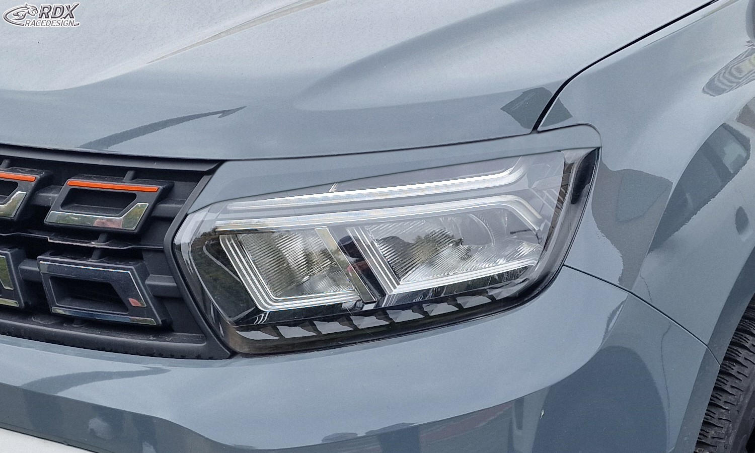 Scheinwerferblenden Dacia Duster II SR (2018-2024) (mit CH-Eignungserklärung) (PU-ABS)