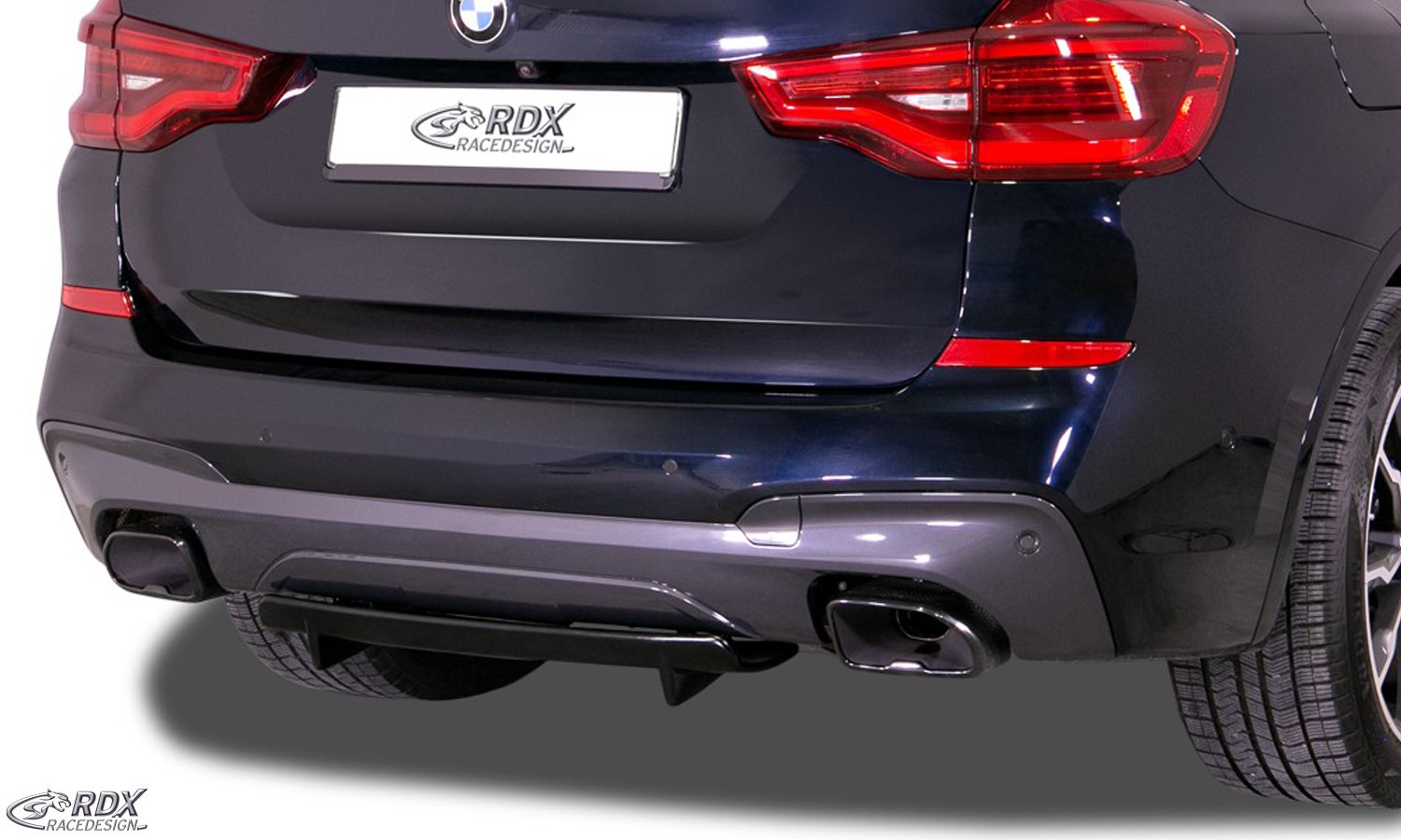 Heckdiffusor "U-DIFF XL" BMW X3 (G01) (für M-Sport & M-Aerodynamik-Paket) Heckansatz Diffusor