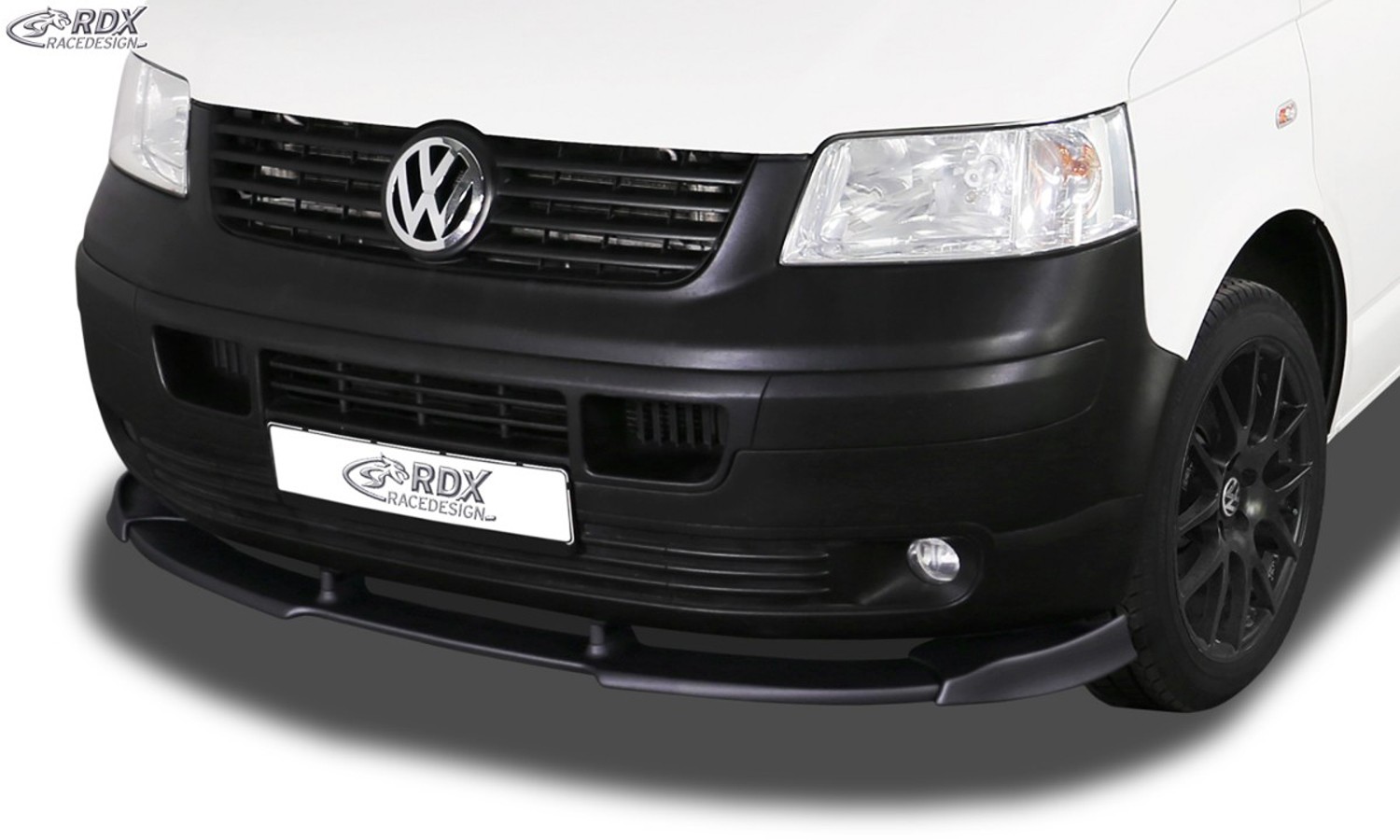 VARIO-X Frontspoiler VW T5 (bis 2009) (für werkseitig unlackierte Stossstange wie Transporter usw.) Frontansatz