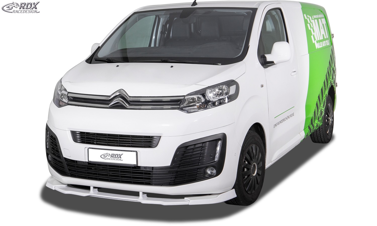 VARIO-X Frontspoiler Citroën Jumpy & Spacetourer (V) (ab 2016) & Fiat Ulysse & Scudo (V) (ab 2021) & Opel Vivaro & Zafira Life (V) (ab 2019) & Peugeot Expert & Traveller (V) (ab 2016) & Toyota ProAce & ProAce Verso (V) (ab 2016) Spoilerlippe