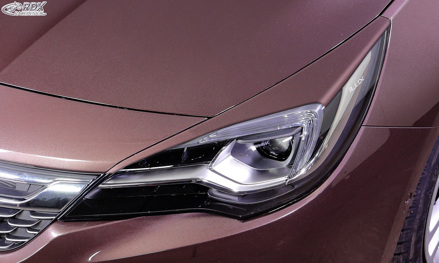 Scheinwerferblenden Opel Astra K (2015 - 2021) (mit CH-Eignungserklärung) (PU-ABS)
