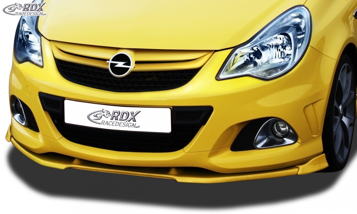 VARIO-X Frontspoiler Opel Corsa D OPC (ab 2010) (Facelift) (bzw. Fahrzeuge mit OPC Frontstossstange) Frontansatz