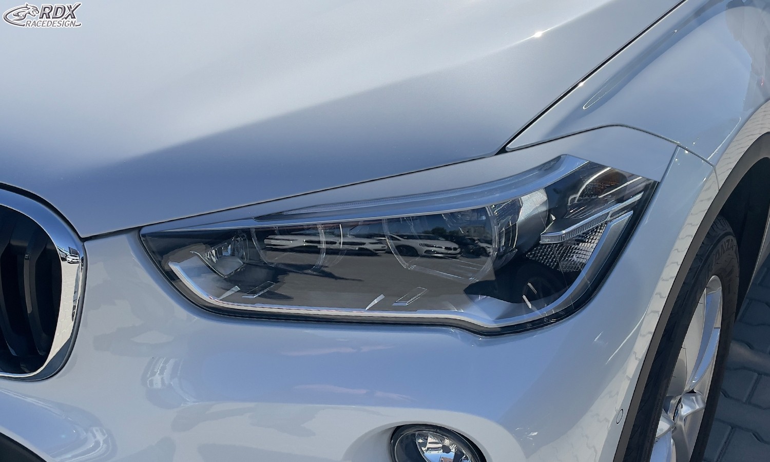 Scheinwerferblenden BMW X1 (F48) (2015-2019) (mit CH-Eignungserklärung) (PU-ABS)