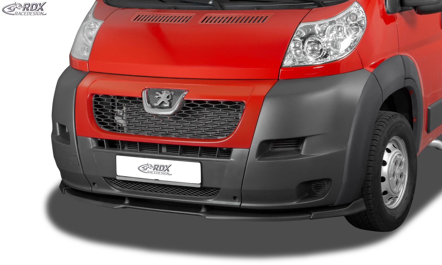 VARIO-X Frontspoiler Fiat Ducato (2006-2014) / Citroën Jumper (2006-2014) / Peugeot Boxer (2006-2014) / (passend für die Modelle mit Radlaufverbreiterungen zum Beispiel Heavy / Maxi) Spoilerlippe